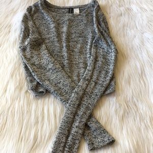 H&M Open Back Cropped Sweater